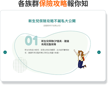 各族群保險攻略報你知
