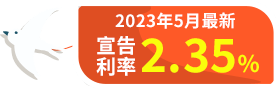 2023年5月最新宣告利率2.25%