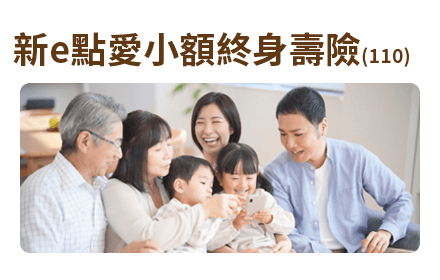 新e點愛小額終身壽險