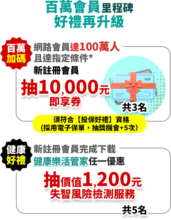 百萬會員里程碑，好禮再加碼