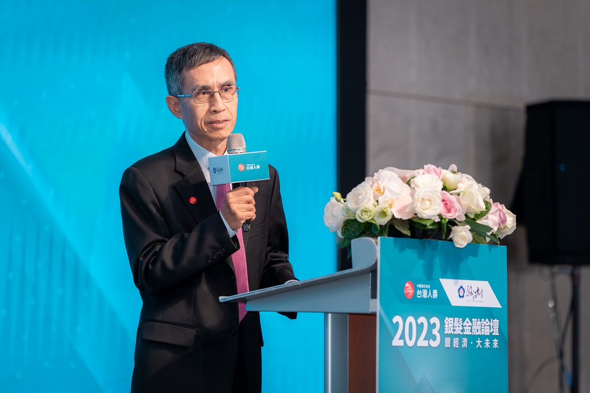 台灣人壽鄭泰克董事長表示，臺灣正走向超高齡社會，未來銀髮族勢必創造龐大商機，為臺灣帶來大未來。／台灣人壽提供